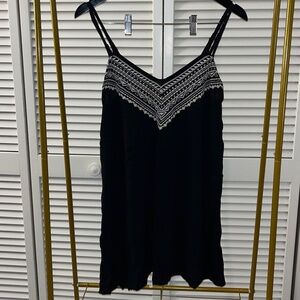 American Eagle Bohemian Black Embroidered Dress Size XS